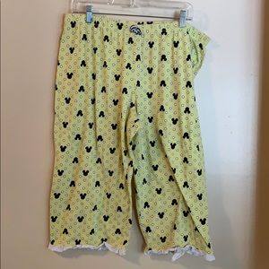 Hidden Mickey Cropped Sleep Pants